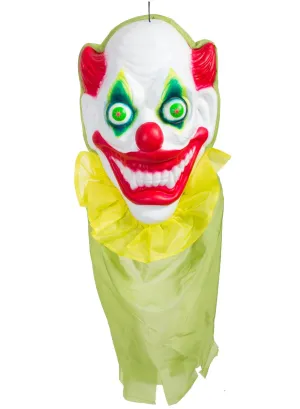 Giant Hanging Light Up Clown Head Halloween Decoration