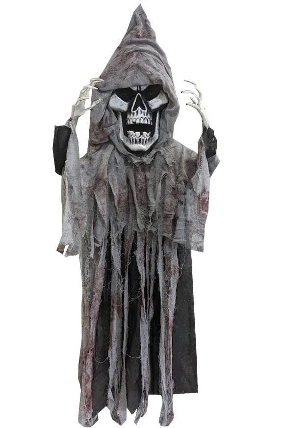 Giant Hanging Skull Grim Reaper Halloween Decoration