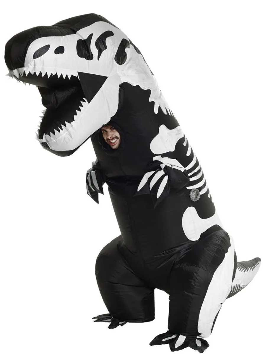 Giant Inflatable Skeleton Dinosaur Adults Halloween Costume