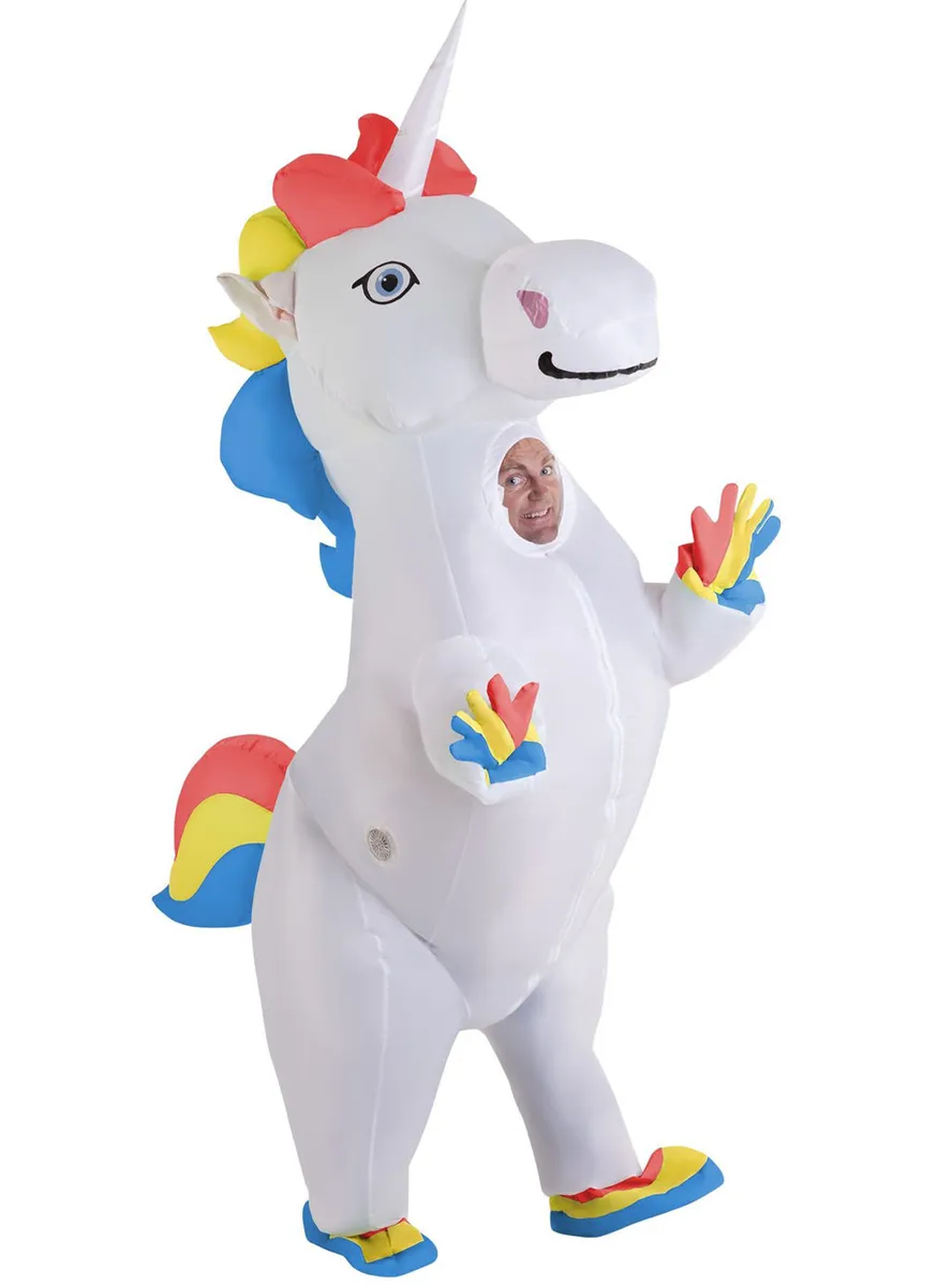Giant Inflatable Unicorn Adults Fancy Dress Costume