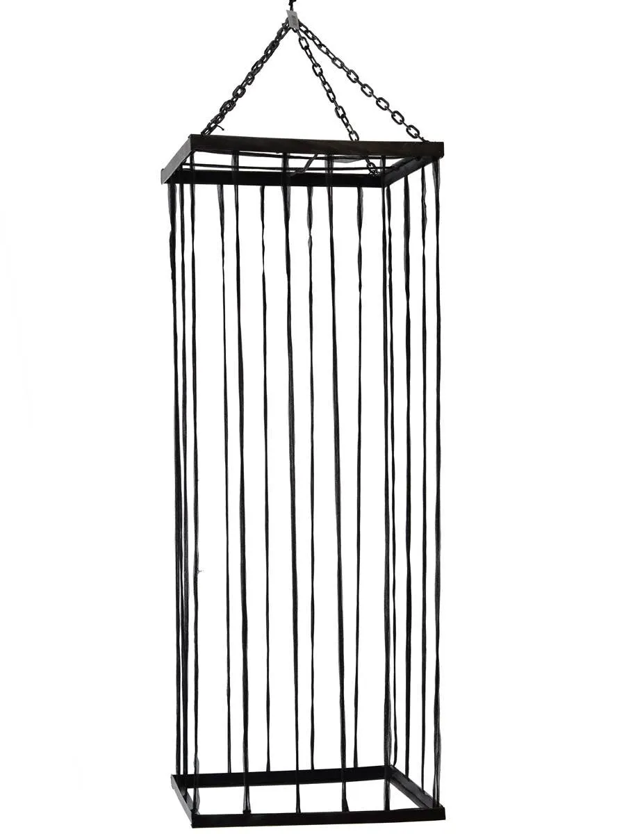 Giant Life Size Horror Cage Hanging Halloween Decoration