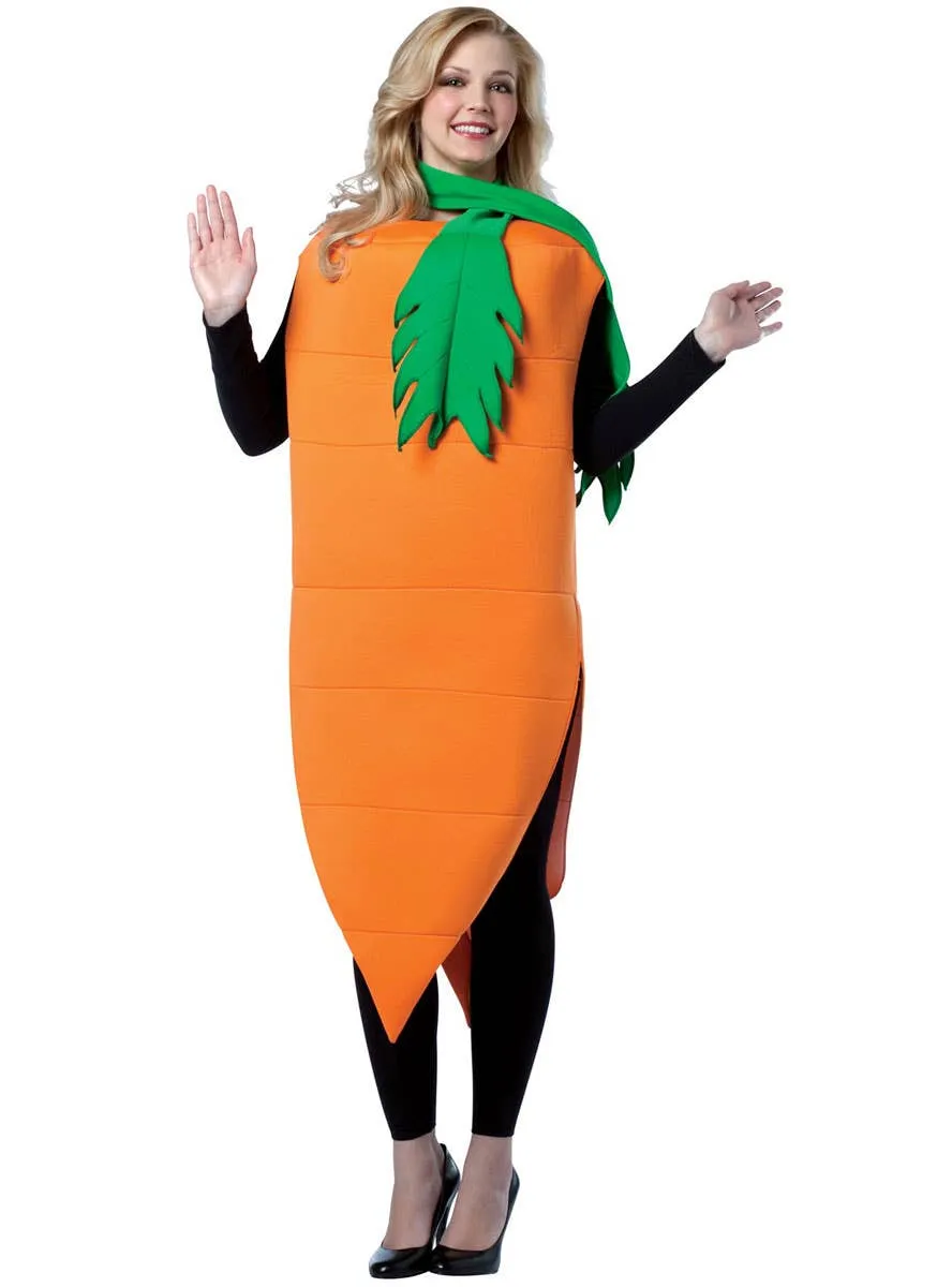 Giant Orange Carrot Adults Funny Dress Up Costume