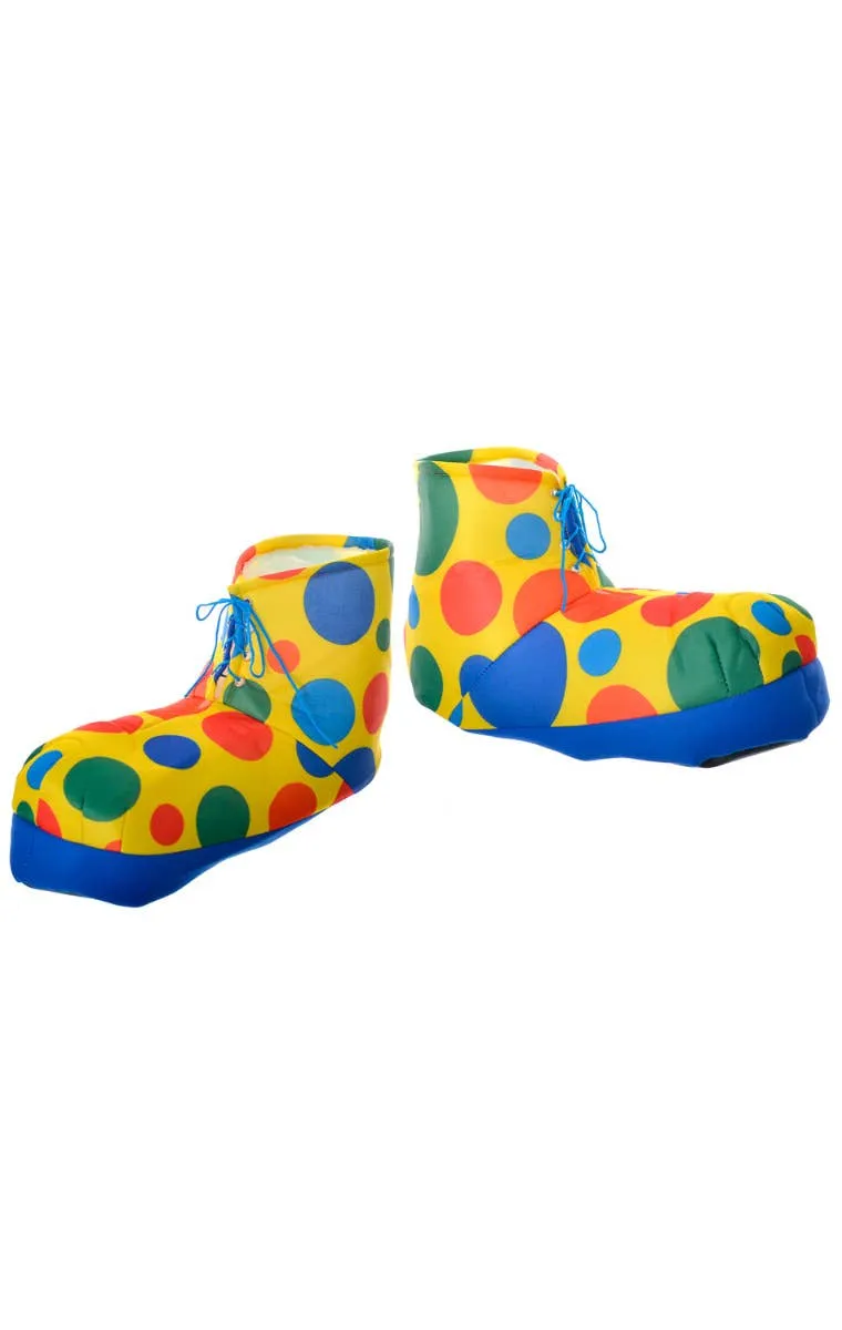 Giant Polka Dot Clown Costume Shoes
