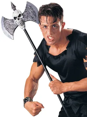 Giant Skull Warriors Axe Costume Weapon