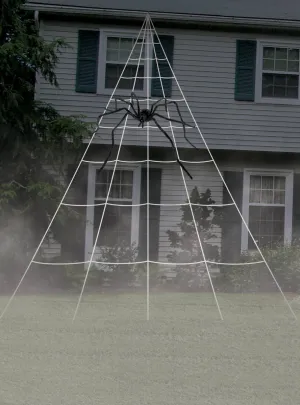 Giant Spider Web Haunted House Yard Decoration