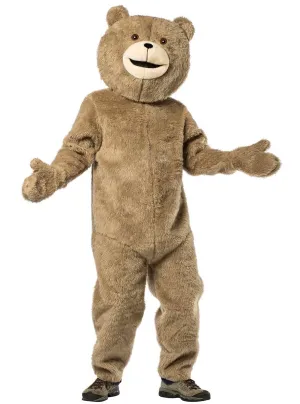 Giant Ted Inspired Furry Brown Teddy Bear Adults Costume