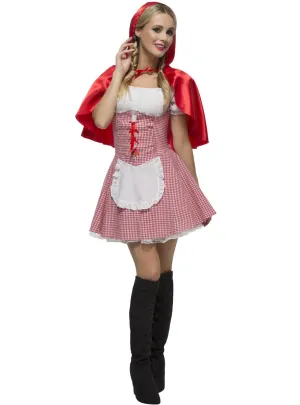 Gingham Little Red Riding Hood Sexy Womens Costume