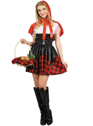 Gingham Red Riding Hood Womens Costume