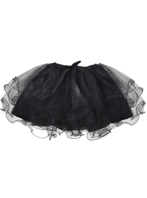 Girls Layered Black Costume Tutu