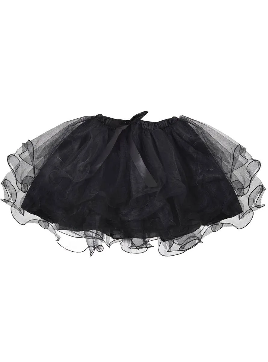 Girls Layered Black Costume Tutu