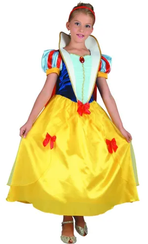 Girls Snow Princess Fancy Dress Costume