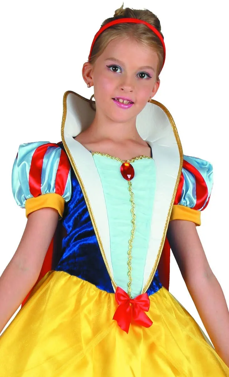 Girls Snow Princess Fancy Dress Costume
