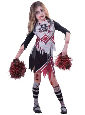 Girls Zombie Cheerleader Halloween Costume