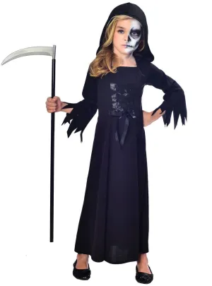 Girly Grim Reaper Kids Halloween Costume