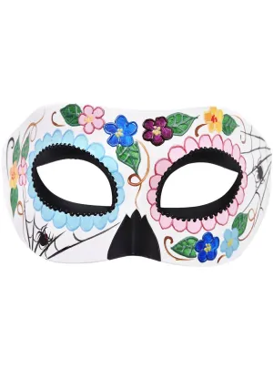 Gisele Day of the Dead Womens Floral Masquerade Mask