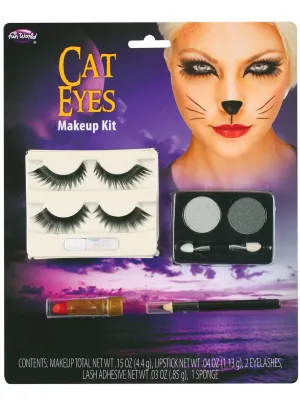 Glam Cat Eyes Costume Makeup Kit