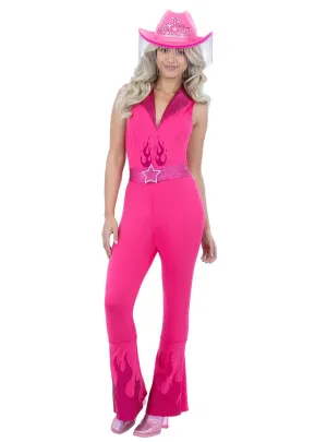Glamorous Pink Cowgirl Womens Barbie Costume