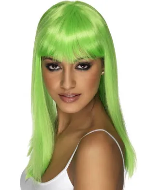 Glamourama Neon Green Glamour Wig