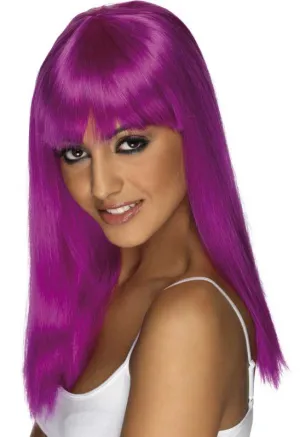 Glamourama Neon Purple Glamour Wig