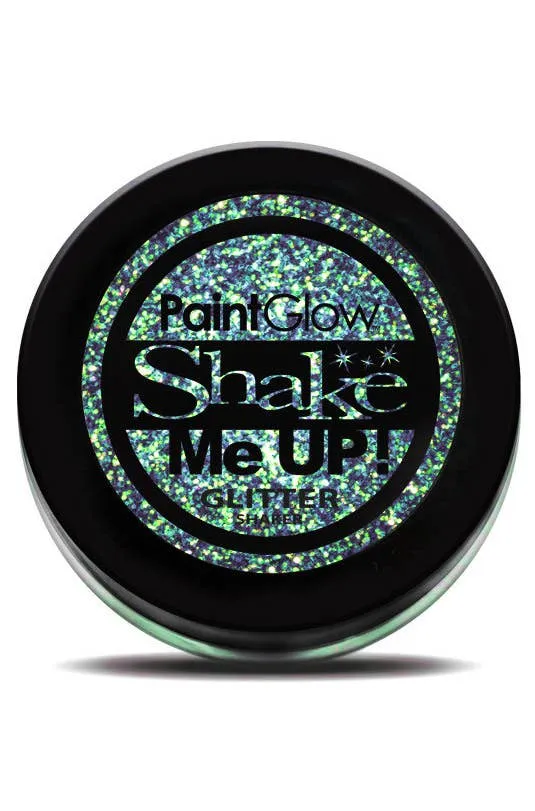 Glitter Me Up Loose Glitter Shaker - Holographic Aqua Green