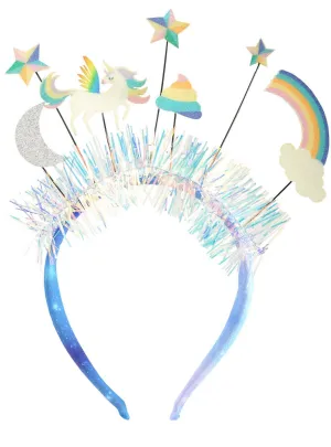 Glittery Pastel Unicorn Theme Costume Headband