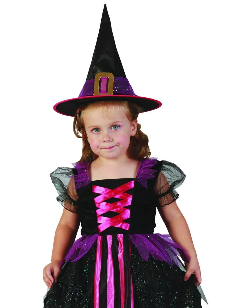 Glitzy Witch Toddler Girls Halloween Costume