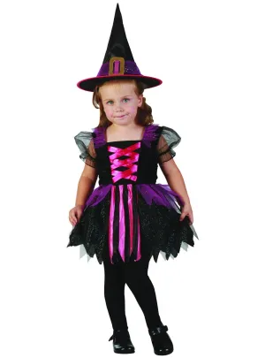 Glitzy Witch Toddler Girls Halloween Costume