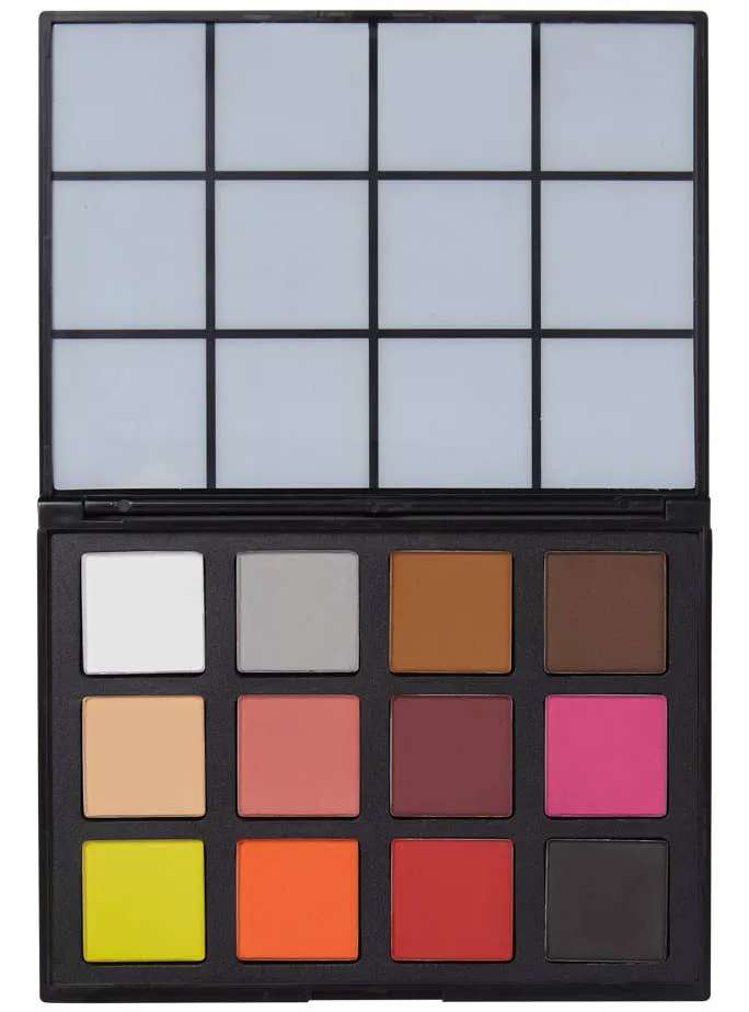 Global 12 Colour Optillusions Powder Makeup Palette