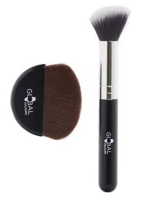 Global 2 Pack Glitter Brush and Applicator