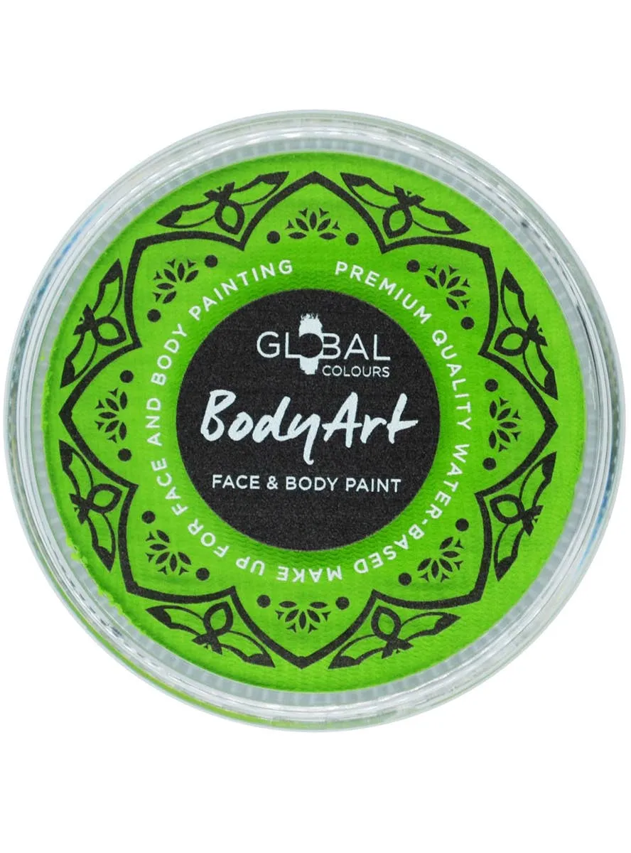 Global 32 Gram Lime Green Water Activated Cake Makeup