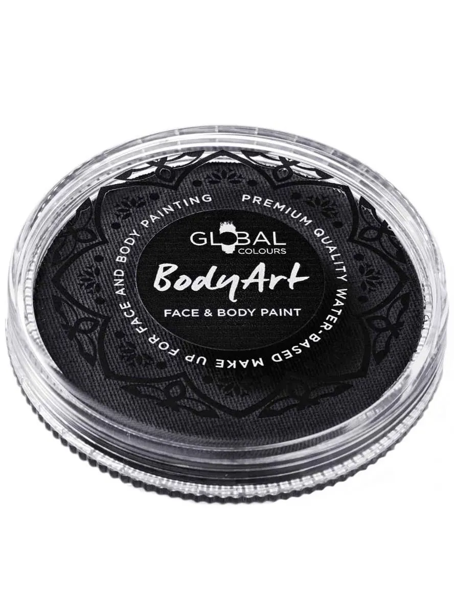 Global 32 Gram Metallic Black Water Activated Cake Makeup