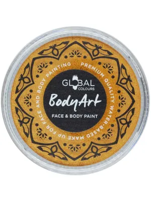 Global 32 Gram Metallic Gold Water Activated Cake Makeup