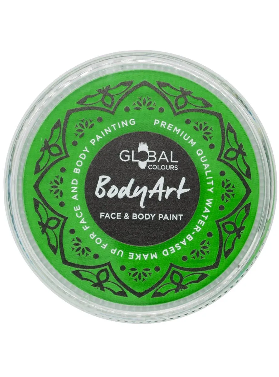 Global 32 Gram Neon UV Green Water Activated Cake Makeup