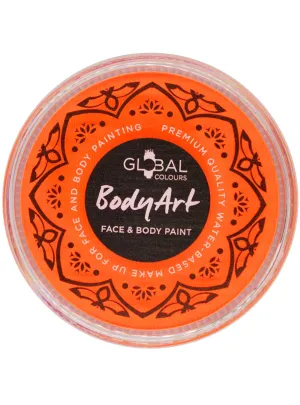 Global 32 Gram Neon UV Orange Water Activated Cake Makeup