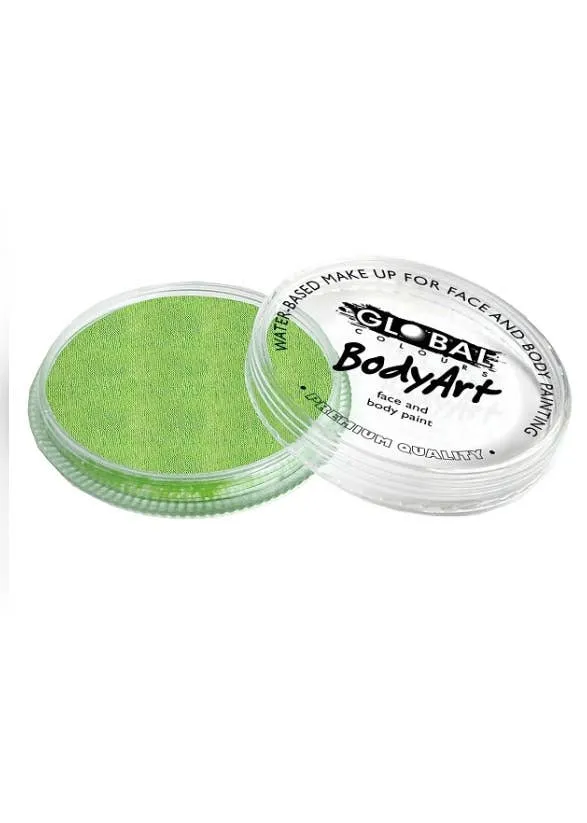 Global 32 Gram Pearl Lime Green Water Activated Cake Makeup