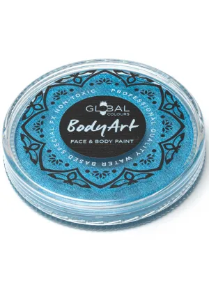 Global 32 Gram Pearlescent Mediterranean Blue Water Activated Cake Makeup