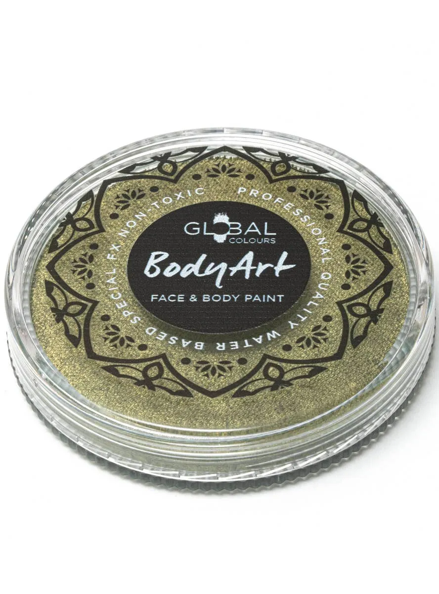 Global 32 Gram Pearlescent Sage Green Water Activated Cake Makeup
