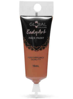 Global Bodyart Brown 15ml Tube Liquid Makeup