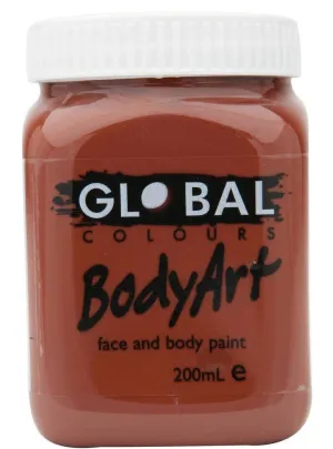 Global BodyArt Brown 200ml Liquid Costume Makeup