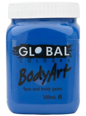 Global BodyArt Deep Blue 200ml Liquid Makeup