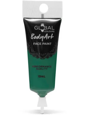Global Bodyart Deep Green 15ml Tube Liquid Makeup
