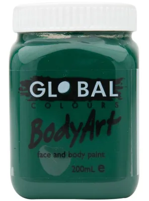 Global BodyArt Deep Green 200ml Liquid Makeup