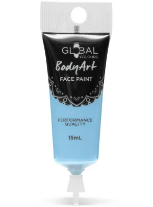 Global Bodyart Light Blue 15ml Tube Liquid Makeup