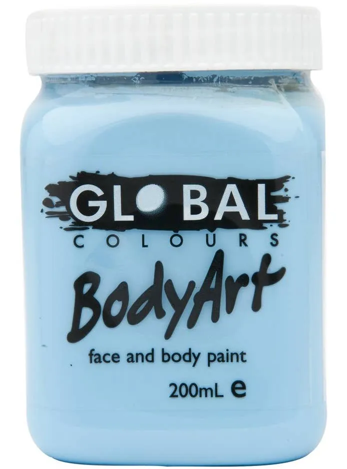 Global BodyArt Light Blue 200ml Liquid Makeup