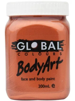Global BodyArt Metallic Copper 200ml Liquid Makeup