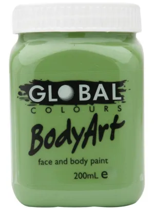 Global BodyArt Olive Green 200ml Liquid Makeup
