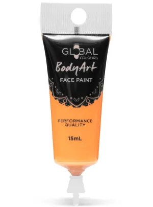 Global Bodyart Orange 15ml Tube Liquid Makeup