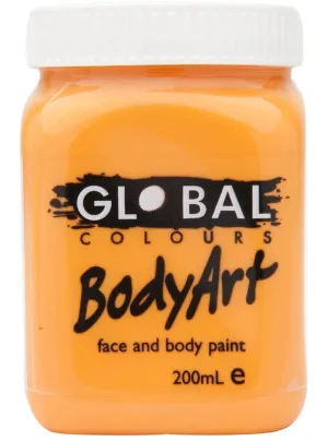 Global BodyArt Orange 200ml Liquid Costume Makeup