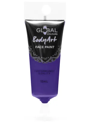 Global Bodyart Purple 15ml Tube Liquid Makeup