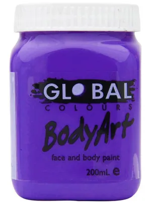 Global BodyArt Purple 200ml Liquid Costume Makeup